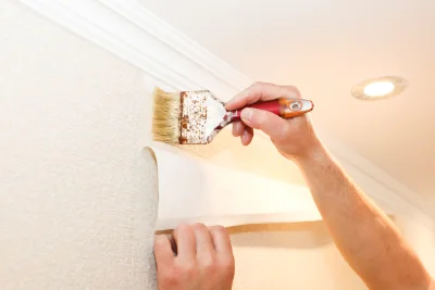 Pose de papier peint à Bainghen — revêtements muraux et toiles de verre